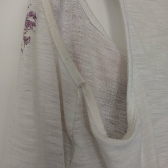 Mudd White Racerback Tank Top Juniors Size L - Picture 7 of 8